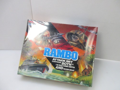 Monogram Rambo Attack set Chopper and riverboat 1/48 scale Vintage ...