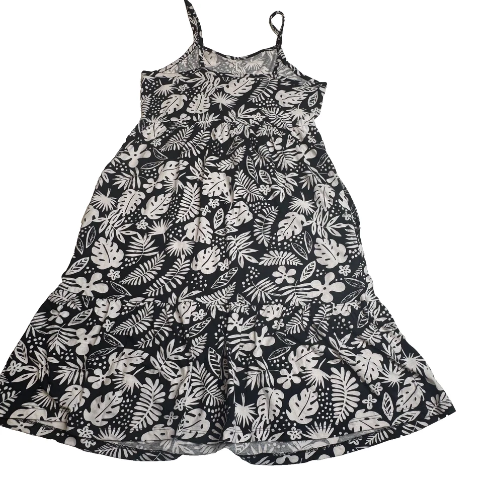 Vestido Old Navy Niñas TALLA XL 14/16 Correa Espagueti Blanco y Negro Foto 2 de 4