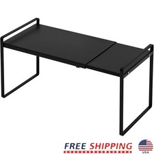 Expandable Cabinet Shelf Heavy Duty Storage Organizer Stackable Easy Install New