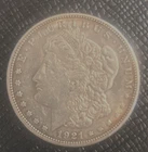 1921 S Uncirculated Morgan Silver Dollar, beautiful coin