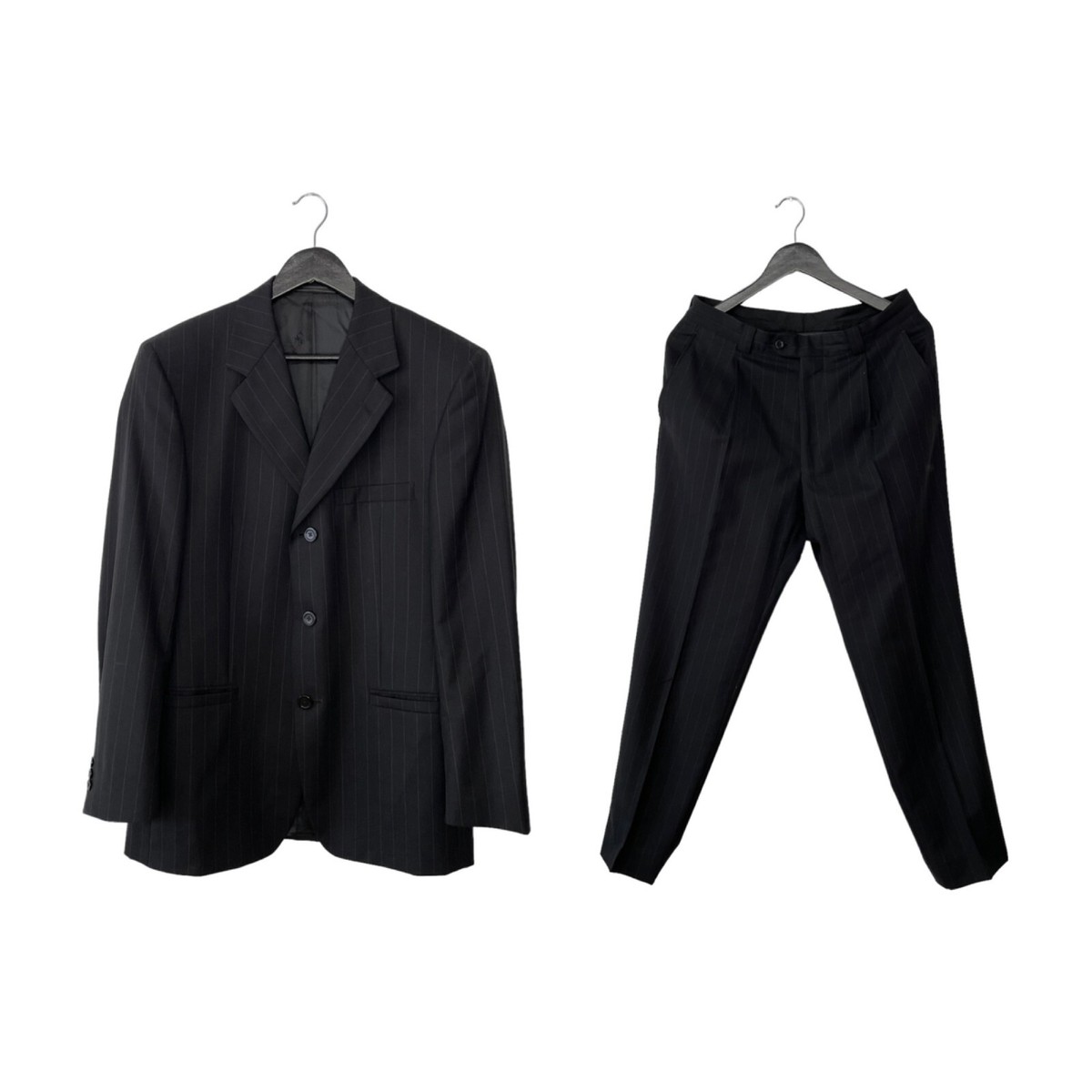 Vintage Versace Classic V2 Pin Striped Wool Suit Blazer Jacket