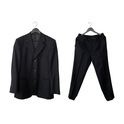 Vintage Versace Classic V2 Pin Striped Wool Suit Blazer Jacket