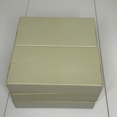 Vintage Sony 3.5  Floppy Disk Storage Case 3 1/2  Inch
