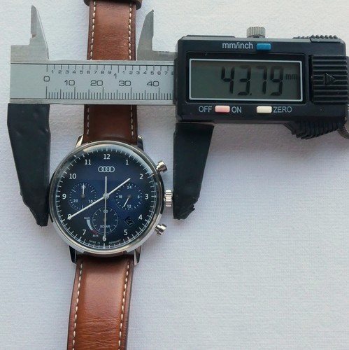 Audi Classic Aviator Pilot S Line Car Accessory Sport Germany Chronograph Watch - Picture 20 of 24