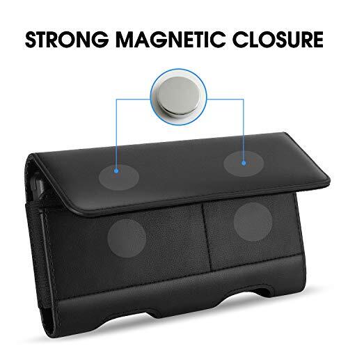 for Galaxy S24 Ultra S23 Ultra S22 XL (6.85" x 3.6" x 0.75") Black-Leather - 第 4/8 張圖片