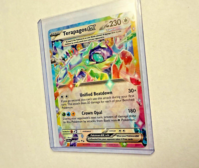 128 142 pokemon card Terapagos ex 128/142 Teracristal - Myboost X Scarlet and Violet 7 Star Crown you cant use this attack during your first turn Terapagos ex 128/142 Sv07: Stellar