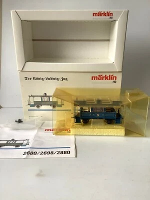 ✅ Märklin 2880 -4 HO/AC Aussichts-Terrassenwagen König-Ludwig-Zug (DR264-75S2/1) - Bild 1 von 4