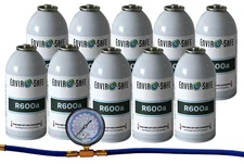 R600a, R600 in 6oz. Cans, Small AC Systems, Charging Kit for R600a (1 Can)