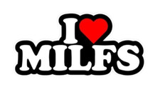 I Love Milfs Sticker Decal