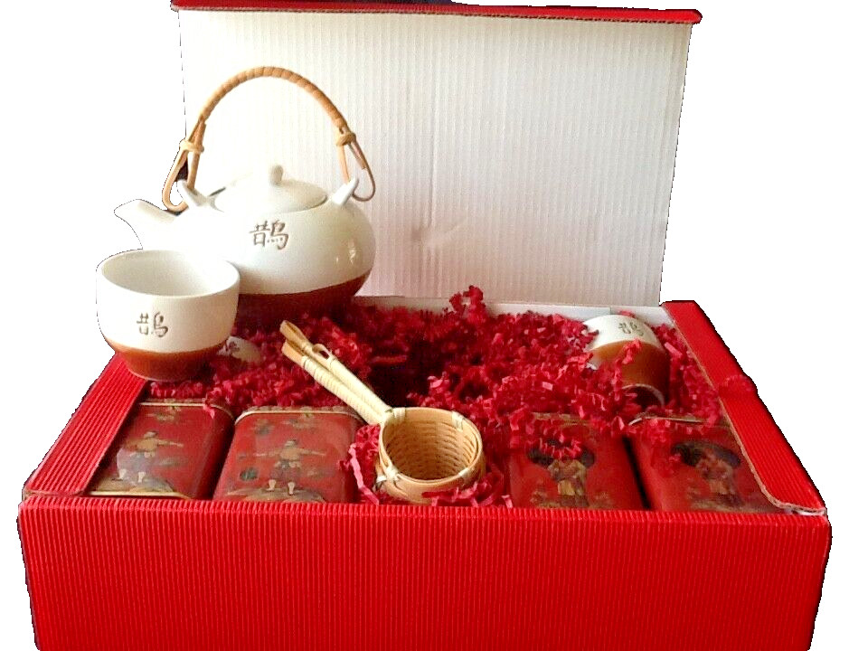 Agatha's Bester Teeset Teeservice Japan Dekor mit Tee im Geschenkkarton NEU OVP