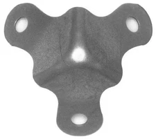 Trunk Corner Nickel Plated - antique vintage old chest steamer restore briefcase