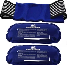Ice Pack (3-Piece Set) – Reusable Hot and Cold Therapy Gel Wrap Support Injury R