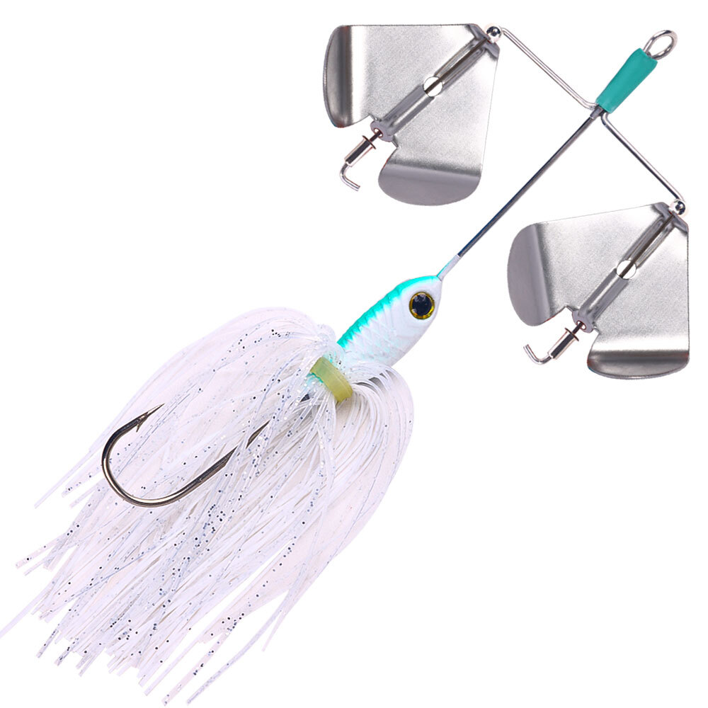 6PCS Spinner Bait Fishing Lures Jig Head Spoon Metal 3/4oz Buzzbait Blade Tackle - Image 16