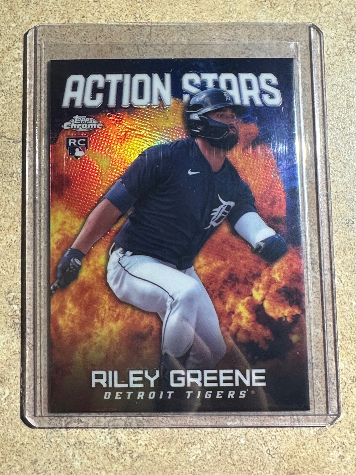 Riley Greene 2023 Topps Chrome Update Action Stars Insert ASC-8 Rookie RC Tigers