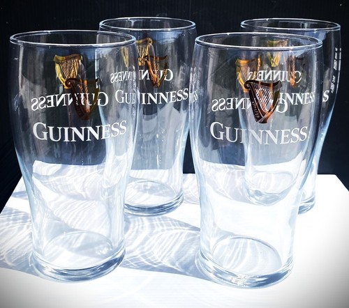 Guinness Pint Glass x 4 - Tulip - 20oz - Brand New - M25 - Picture 8 of 9