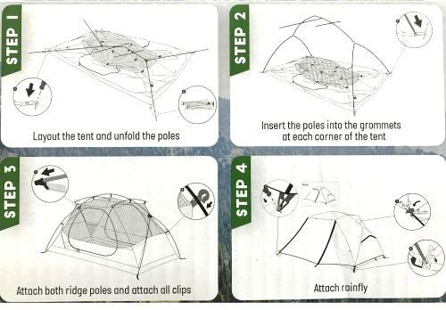 TIMBER RIDGE Lightweight Aluminum Backpack Tent | eBay