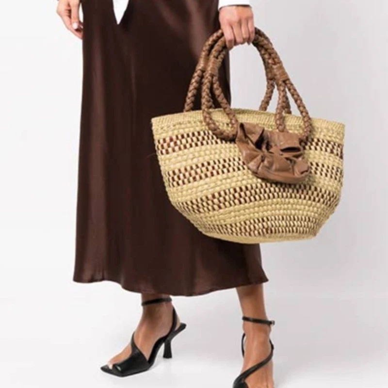Raffia straw best sale bag