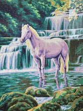 Needlepoint Painted Canvas Gobelin 10428 - Horse 16"x20" Collection D'Art