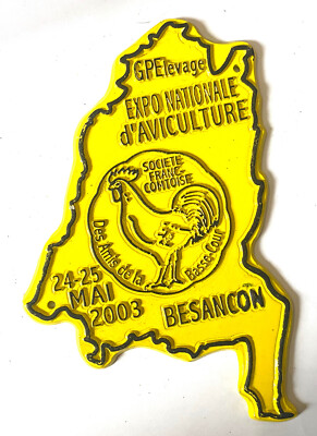 Aluminium plate Concours Poultry Colombophile Besançon 2003 Modene Club