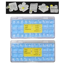 Dental Orthodontic Ceramic Brackets Braces Sapphire Aesthetics Roth MBT 022 345