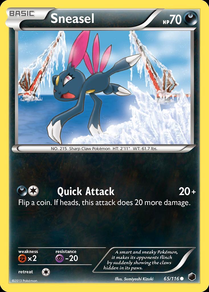 Pokemon Sneasel (65/127) Plasma Freeze LP