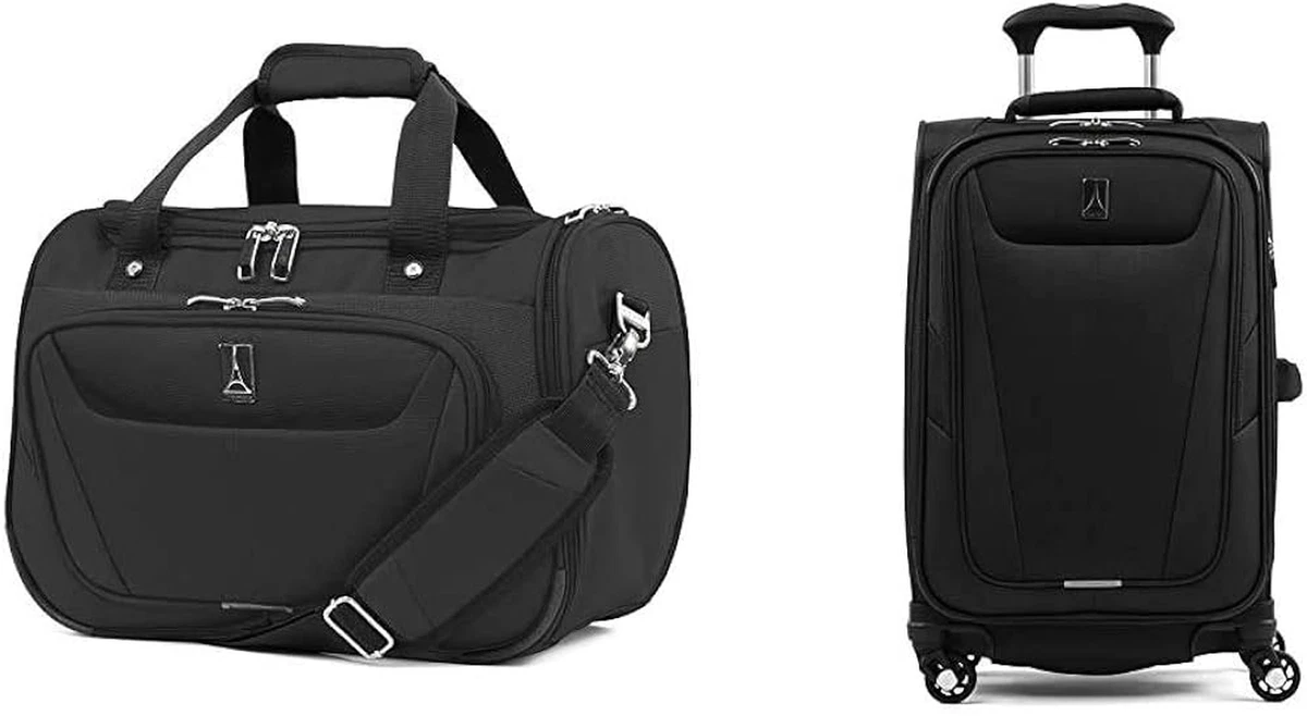 Maxlite 5 Softside Expandable Spinner Wheel Luggage Black 2