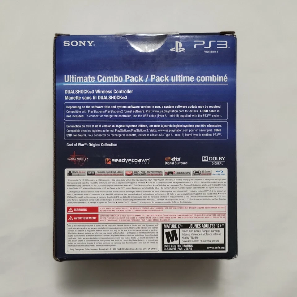 🔥 Sony PS3 Ultimate Combo Pack 🔥 God of War Origins Collection 🔥 Brand New ✈️ - Image 3 of 4