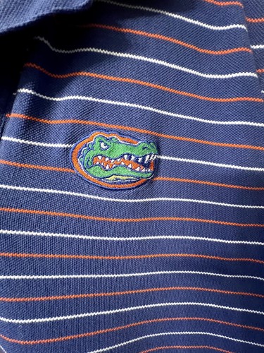 College Classics sleeveless striped Florida Gators polo shirt XL Game Day! - Picture 4 of 6