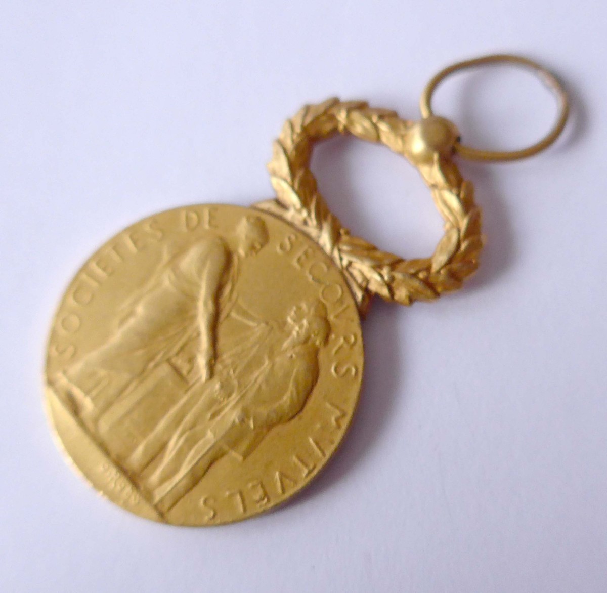 Médaille Société Des Secours Mutuels - France - Vintage
