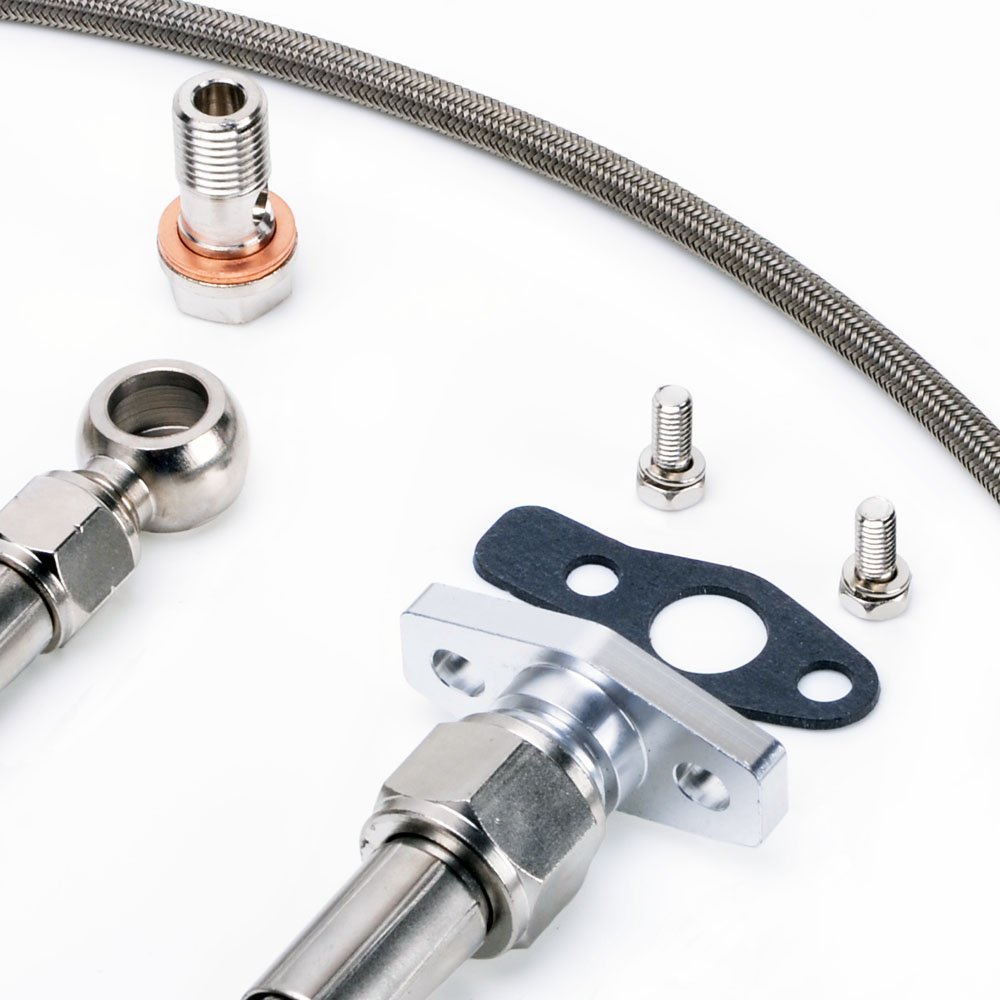 2JZGTE 1JZGTE Single Turbo Braided Oil Line Kit