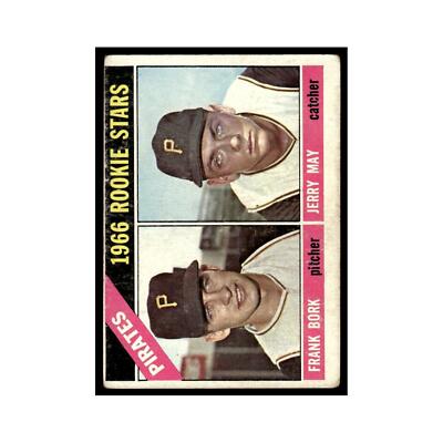 1966 Topps Frank Bork/Jerry May RC Pirates #123