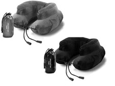 Two Pack Cabeau Air Evolution Velour Cover Inflatable Travel Neck Pillows Pillow