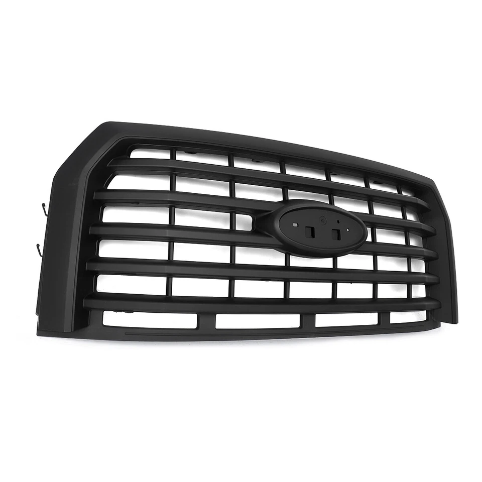 For Ford F150 2015-2017 Front Bumper Upper Grille ABS Matte Black Horizontal - Image 3 of 4