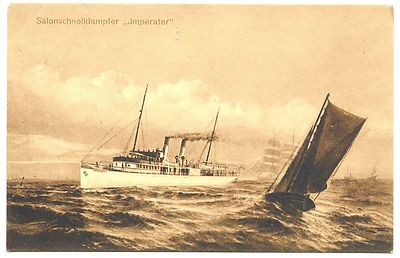 GERMANY 1913 AK + BORD ST. = DAMPFER IMPERATOR = F/VF | eBay