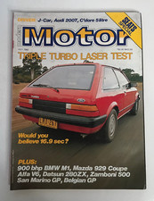 Modern Motor July 1982 Car Magazine BMW M1  Poster Inside