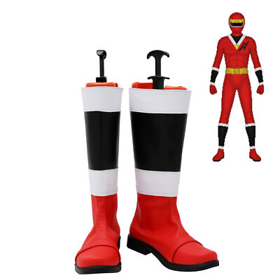 Ninja Sentai Kakuranger NinjaRed Shoes Cosplay Men Boots