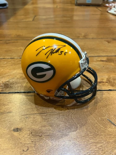 GREEN BAY PACKERS Riddell NFL Mini Helmet KOREY HALL Signed AUTO