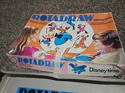 Vintage Disneytime 1969 - Rotadraw Disney With 5 Disc's And