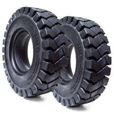2PK 7.00-12 7.00x12 700x12 70012 7.00/12 Solid Flat Proof Forklift Tire