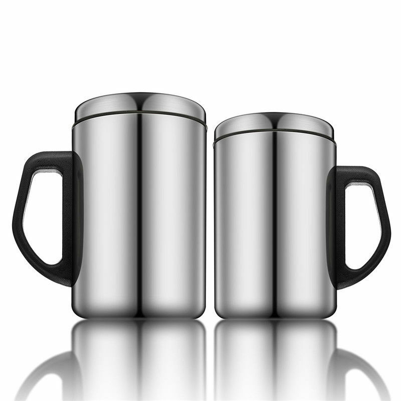 Edelstahl Isolierte Thermobecher Kaffee Wasser Teetasse Kaffeebecher 350ml/500ml
