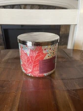 Bath & Body Works Radiant Red Maple 3-Wick Candle 14.5 oz NEW Limited Edition