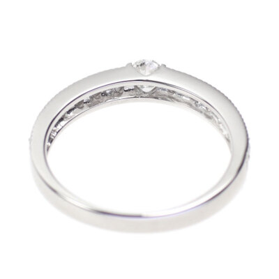 K18WG ダイヤモンド0.32 K18WG diamond ring 0.32ct - Auth free shipping from Japan