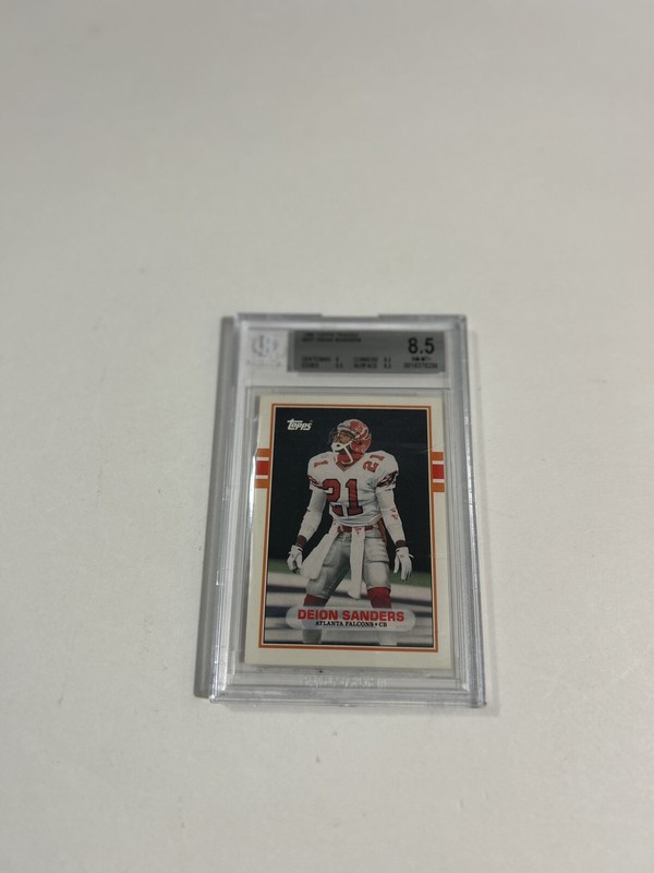 1989 Topps Traded #30T Deion Sanders Rookie BGS 8.5 nm-mt+ RC HOF 