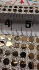 GOLD DOT SEQUIN FABRIC. 9 YARDS.