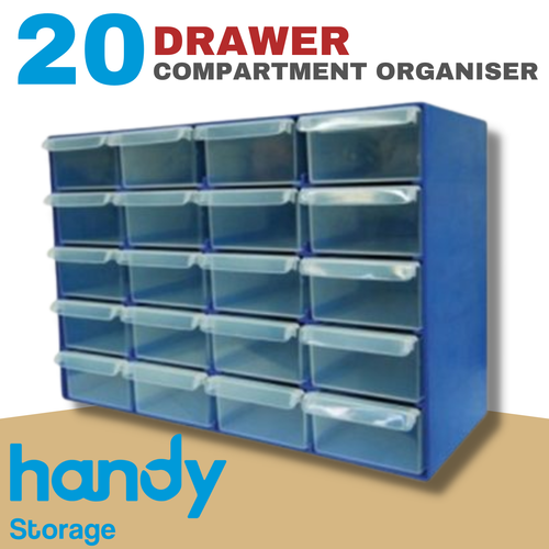 Tool Storage Parts Organiser Drawers Garage Toolbox 20