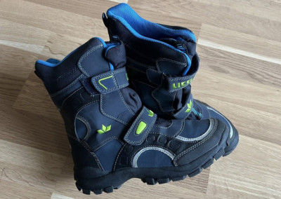 Lico Comfortex Jungen Stiefel Winter Boots Schneestiefel, marine Blau/Schwarz 38