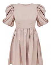 ‘Pretty Little Thing’ Women’s rose color puff-sleeve dress. BRAND NEW WITH TAGS