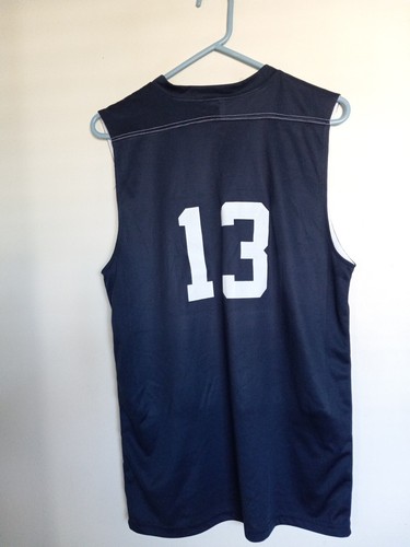 VTG Indiana Pacers NBA Tank Top Shirt Men's Size S Navy Blue Yellow Muscle - Picture 3 of 3