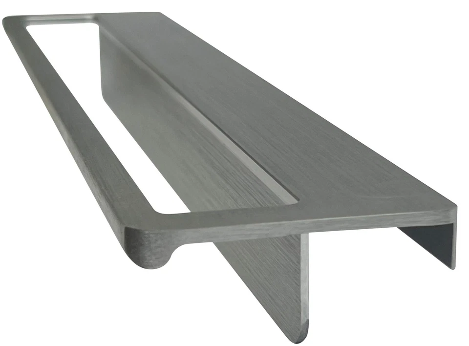 Barra Porta Asciugamani Alluminio Nero 52cm Armadio Cassetto Bagno Cucina - Immagine 3 di 3