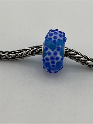 Trollbeads Extremely Rare Purple Starfish W/ Blue Knobby Dots Bead NEW #499